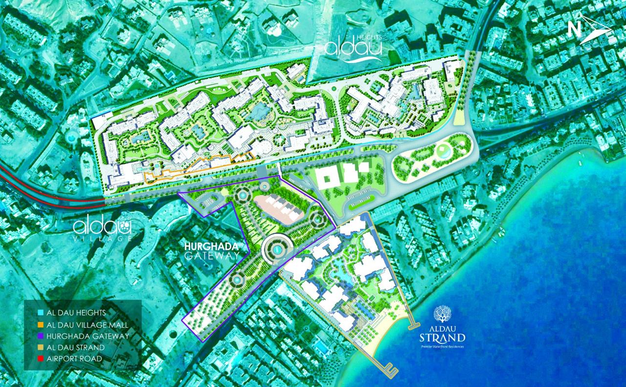 ALDAU Strand Hurghada resort gardens and pool