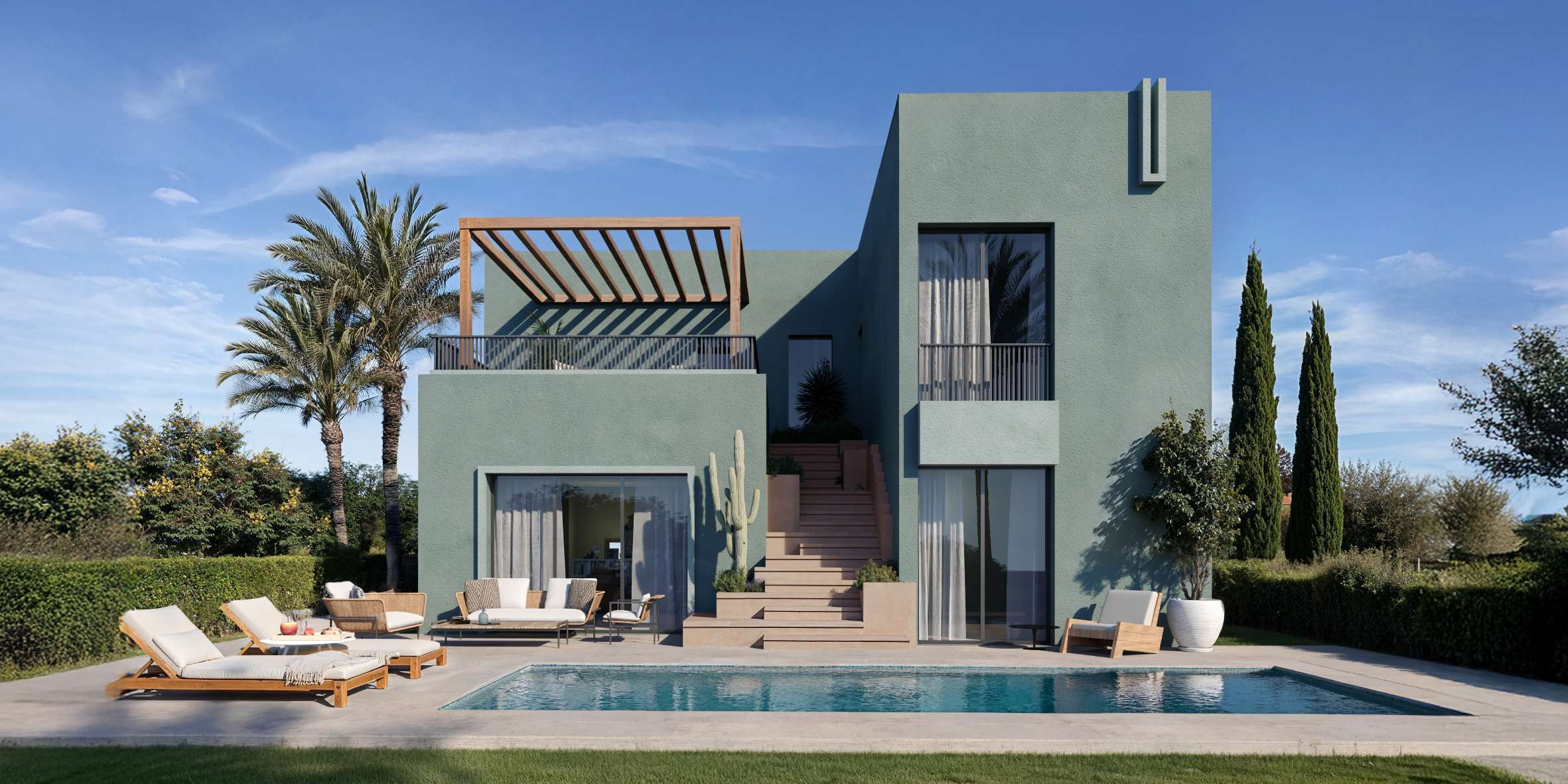 Siyal Makadi Makadi Heights four bedroom grand villa project illustration