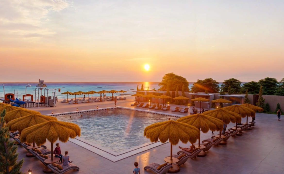 Red Sea sunset view from Premier Beach Hurghada