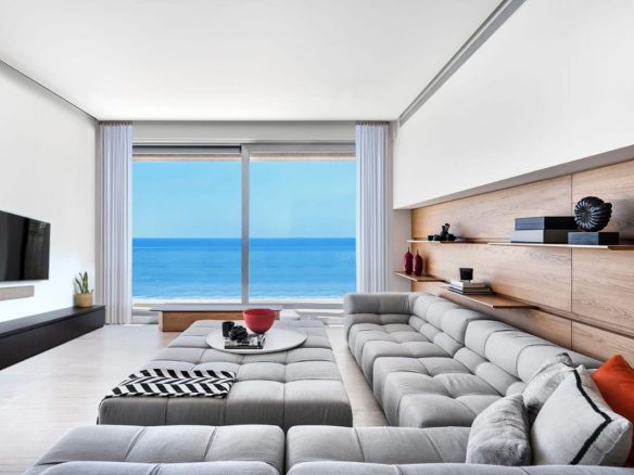 Illustrative Premier Beach apartment interior overlooking the sea