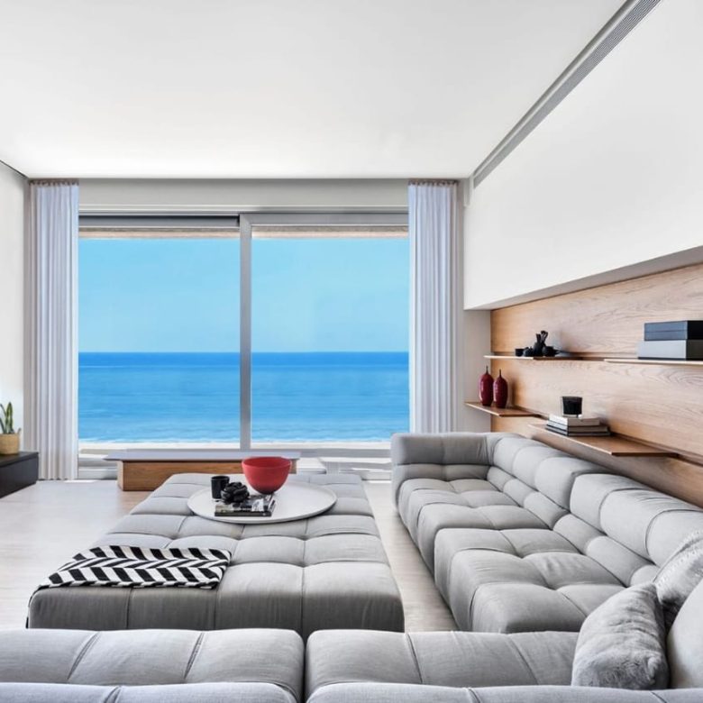 Illustrative Premier Beach apartment interior overlooking the sea