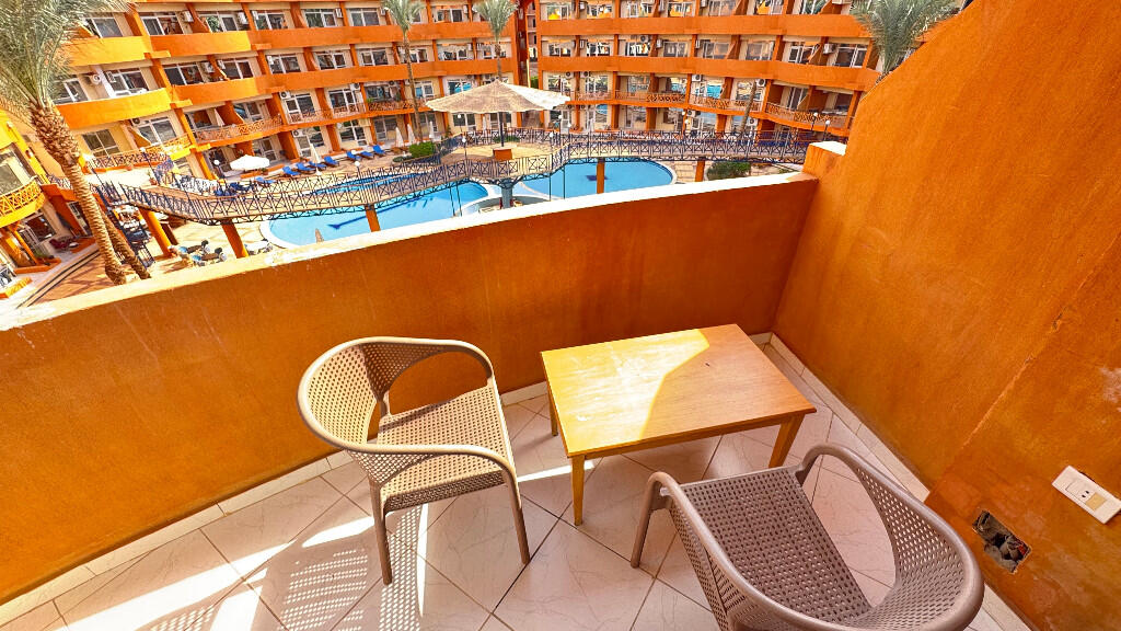 Oasis Resort Hurghada Balcony and Pool View 1