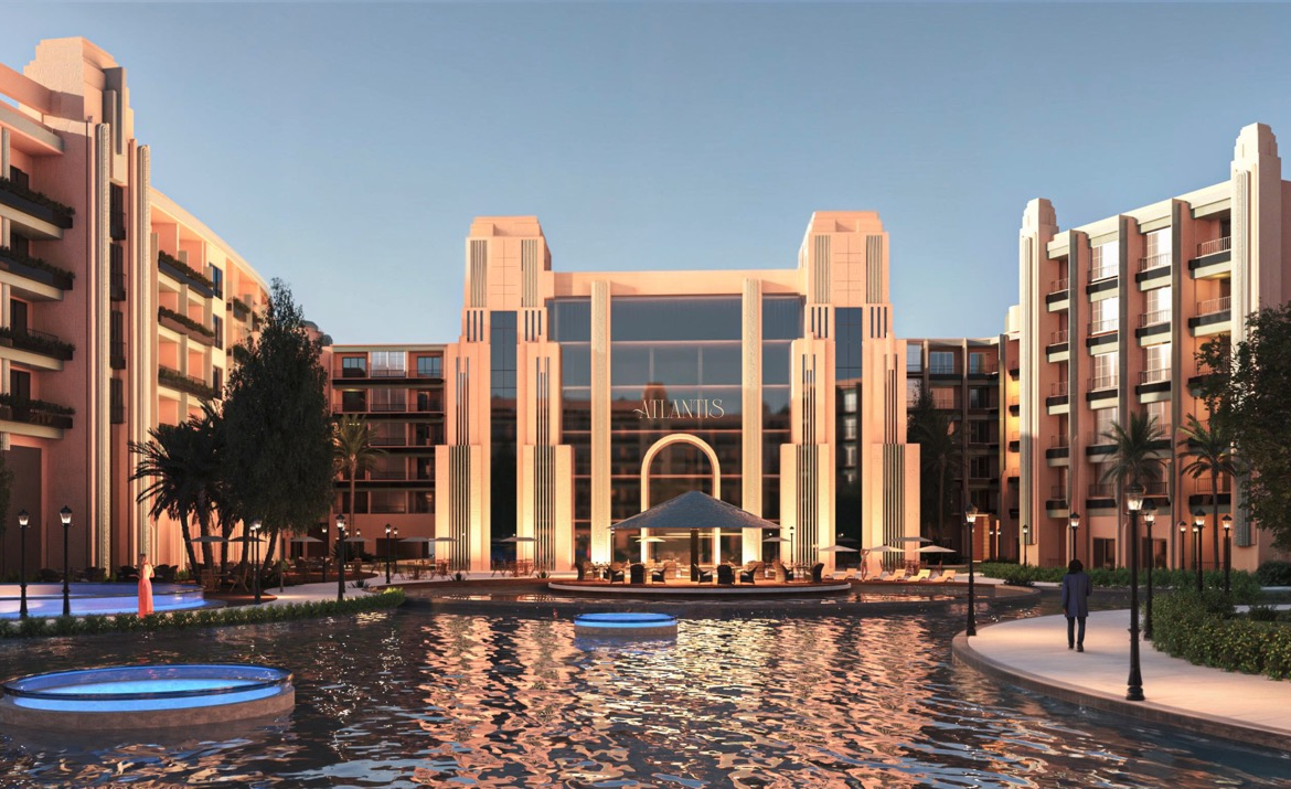 Atlantis Resort Hurghada exterior overlooking the swimming pool