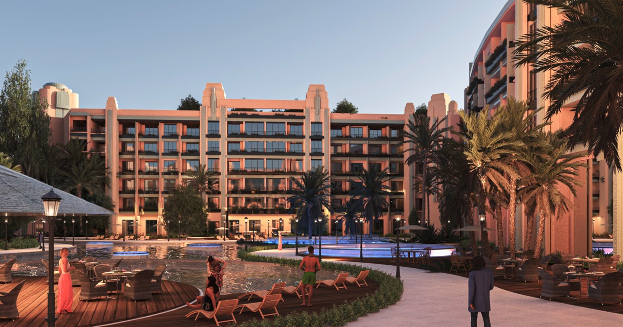 Pool-view apartments at Atlantis Resort by Castello Development