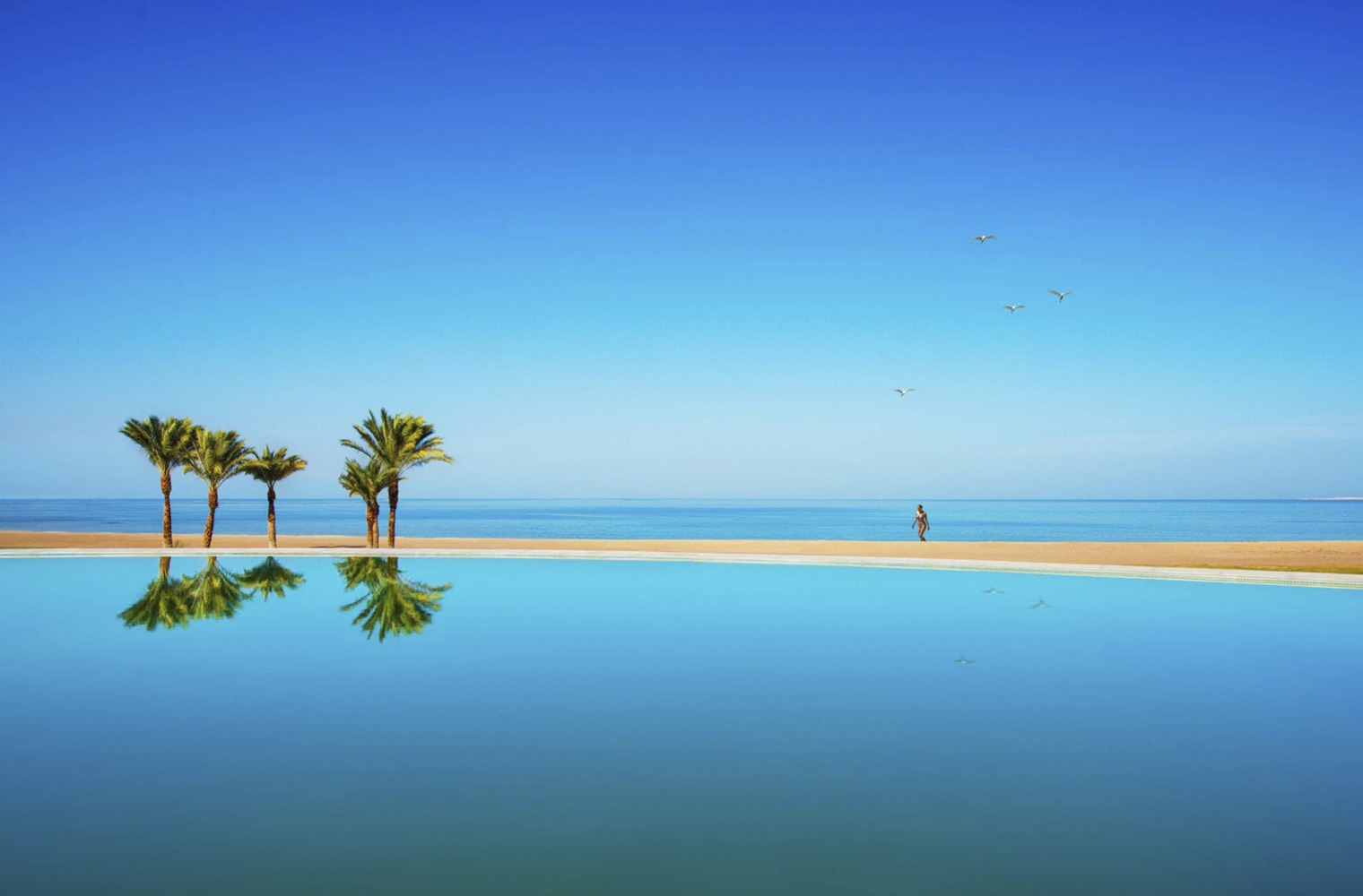 Red Sea beach and clear weather near property in Sahl Hasheesh
