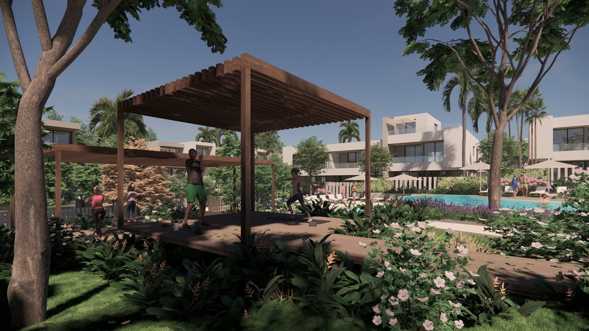 ZONE 4_yoga area Il Bayou Sahl Hasheesh - Illustrative yoga area